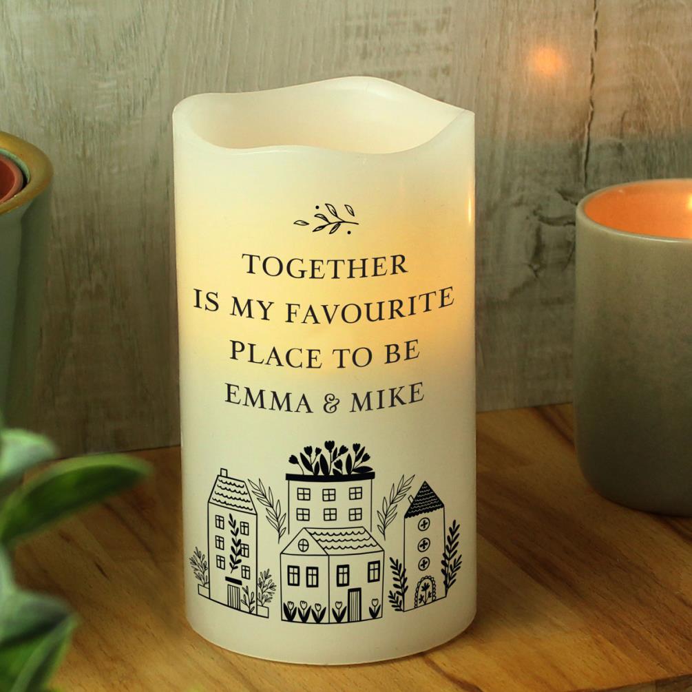 Personalised Home LED Candle Extra Image 1